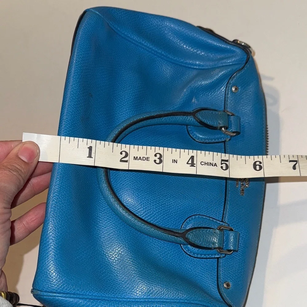 Coach Vibrant Blue Leather Satchel